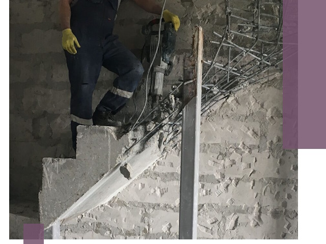 Демонтаж металлических и бетонных лестниц в Урюпинске