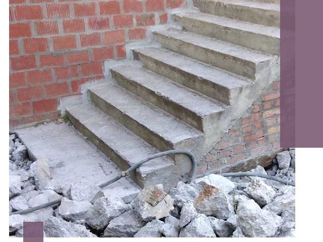 Демонтаж бетонных лестниц в Урюпинске: быстро и безопасно