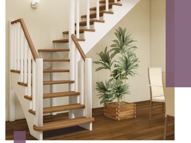 Г-образные лестницы под ключ в Урюпинске — изготовление и монтаж