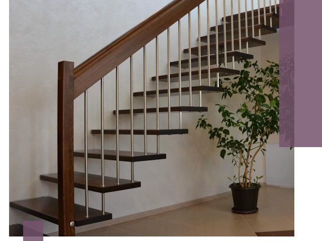 Лестницы на больцах под ключ в Урюпинске – изготовление и монтаж