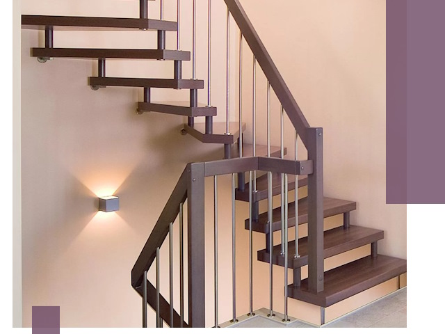 Изготовление лестниц на больцах в Урюпинске под ключ