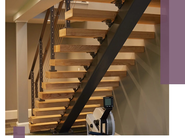 Лестницы на монокосоурах под ключ в Урюпинске - изготовление и монтаж