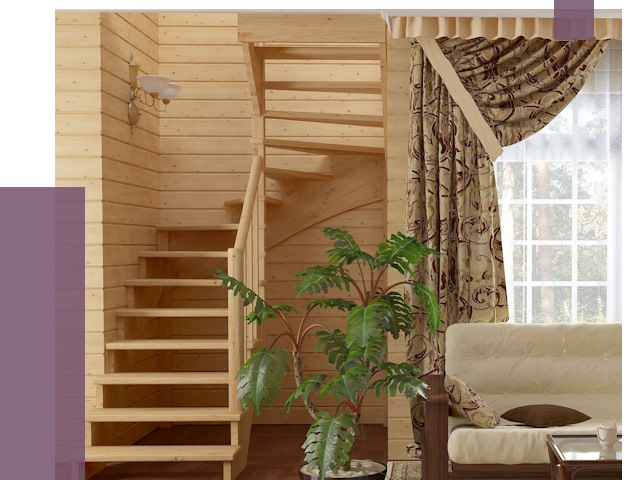 Лестницы для дачи в Урюпинске от 76485 руб.  | ПРОЛЁТ-Рюп