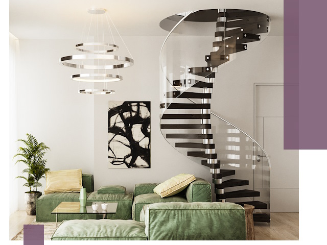 Лестницы для двухуровневой квартиры в Урюпинске — изготовление и монтаж