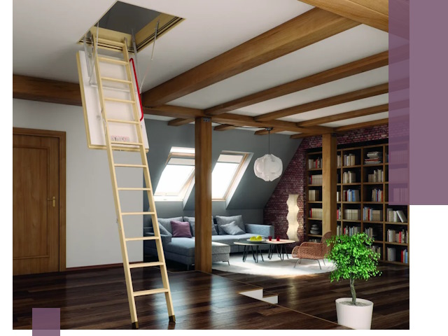 Чердачные лестницы под ключ в Урюпинске: изготовление и монтаж