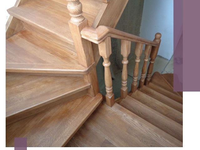 Дубовые лестницы под ключ в Урюпинске: изготовление и монтаж