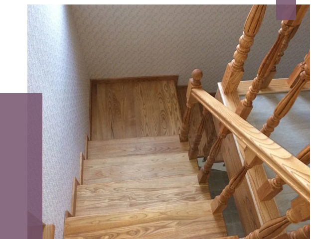 Сосновые лестницы в Урюпинске под ключ от 8138 руб.  | ПРОЛЁТ-Рюп