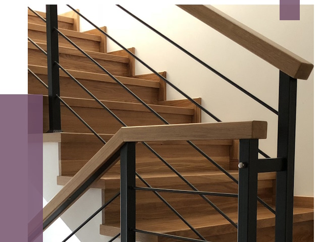 Обшивка металлической лестницы деревом в Урюпинске от 4378 руб. 