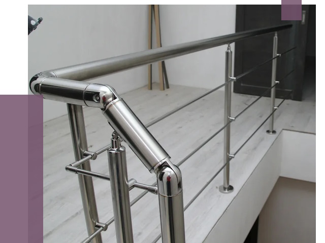 Перила из нержавеющей стали в Урюпинске от 9065 руб. под ключ | ПРОЛЁТ-Рюп