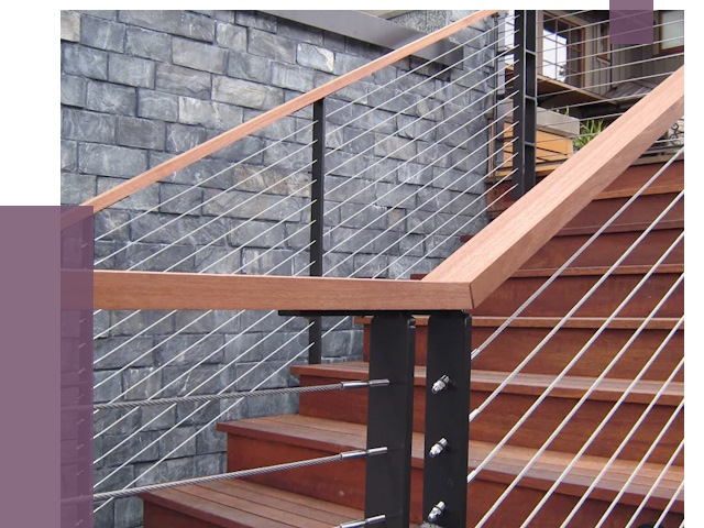 Тросовые перила под ключ в Урюпинске от 7829 руб. 