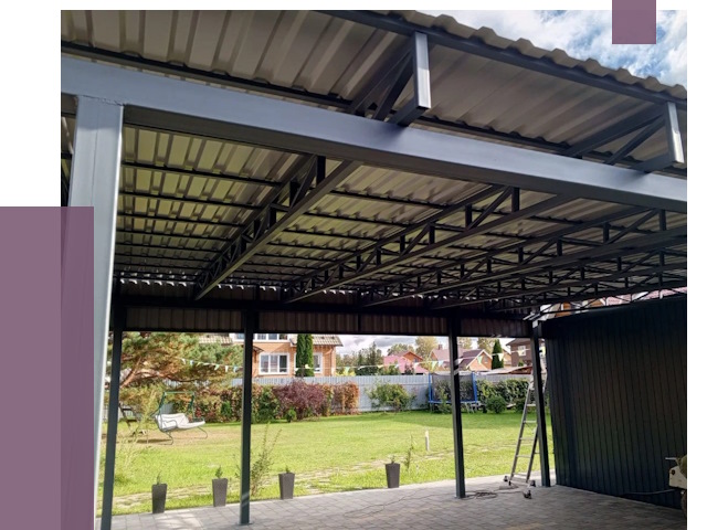 Монтаж навесов в Урюпинске от 7417 руб. — установка навеса | ПРОЛЁТ-Рюп