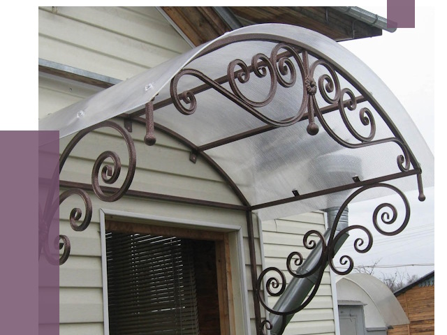 Изготовление козырьков в Урюпинске от 7417 руб. — заказать | ПРОЛЁТ-Рюп