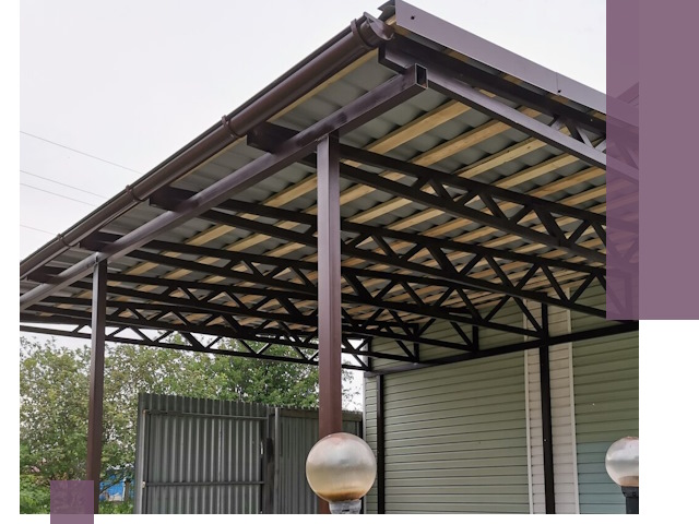 Навесы под ключ в Урюпинске: изготовление, монтаж и гарантия