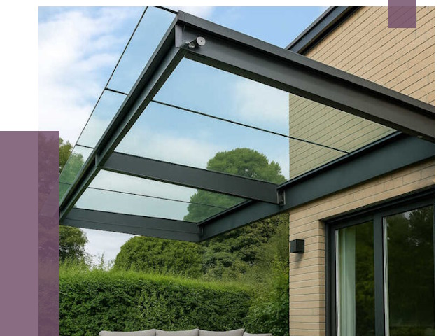 Стеклянные навесы и козырьки в Урюпинске от 12361 руб.