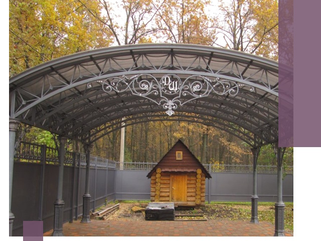 Кованые навесы премиум-класса под заказ в Урюпинске