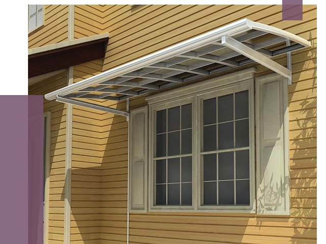 Козырьки над окнами в Урюпинске от 7674 руб. — монтаж, покупки | ПРОЛЁТ-Рюп