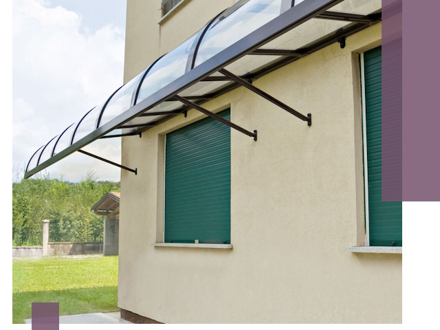 Козырьки над окнами в Урюпинске — изготовление и монтаж по выгоде