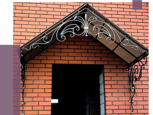 Металлические козырьки в Урюпинске от 10765 руб. 