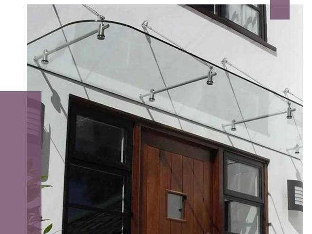 Стеклянные козырьки в Урюпинске от 19057 руб. | ПРОЛЁТ-Рюп