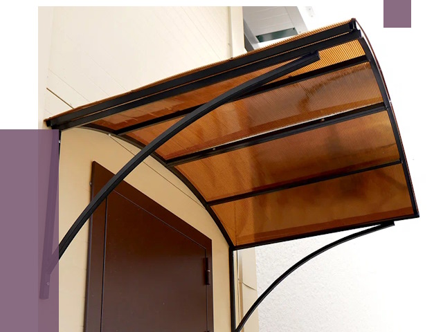 Недорогие козырьки в Урюпинске от 7643 руб.  | ПРОЛЁТ-Рюп