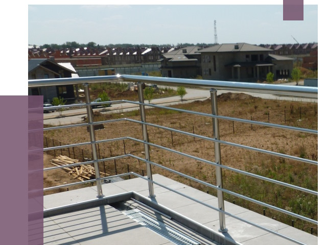 Парапеты из нержавеющей стали в Урюпинске от 8035 руб. за м² | ПРОЛЁТ-Рюп