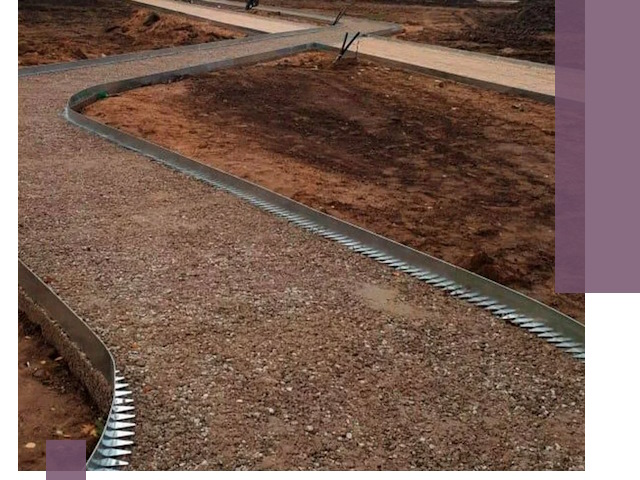 Металлические бордюры под ключ в Урюпинске — изготовление и монтаж