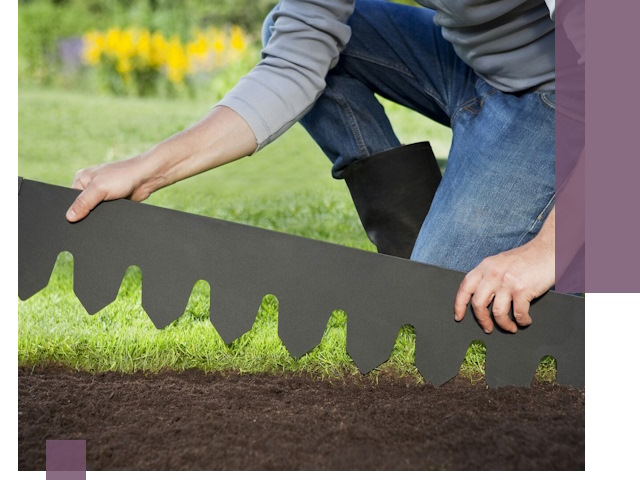 Металлические бордюры для газона в Урюпинске — изготовление и монтаж