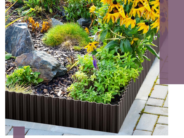 Металлические бордюры для клумб в Урюпинске — производство и монтаж