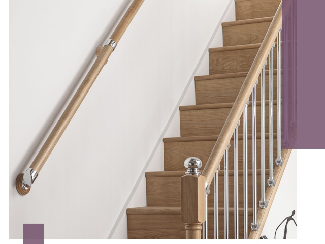 Пристенные поручни из стали и нержавейки под монтаж в Урюпинске